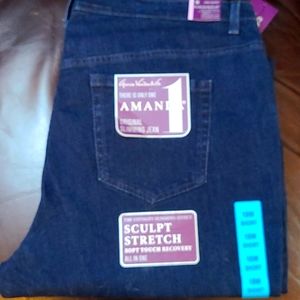 NWT Gloria Vanderbilt Amanda jeans-size 18W Short